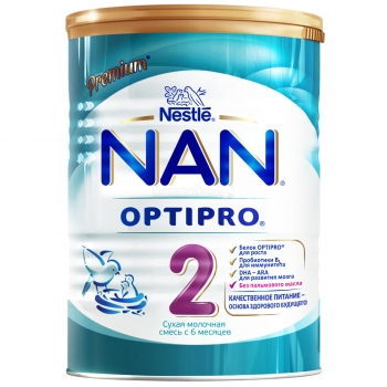 Сухая молочная смесь NAN 2 OPTIPRO для детей с 6 месяцев, 400 г
